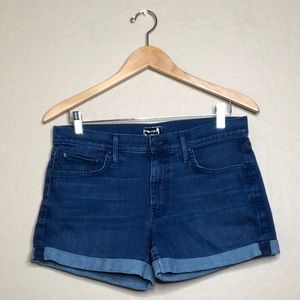 Drop Out Cuffed Denim Shorts [MOTHER]